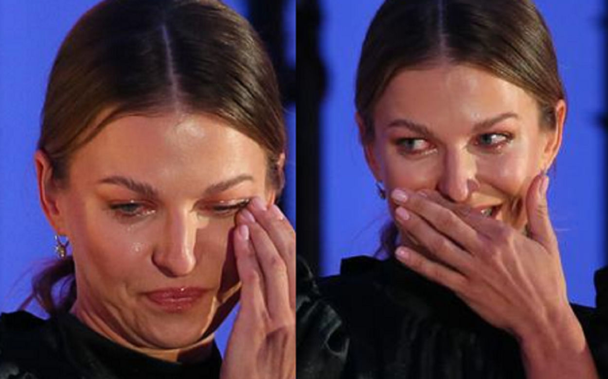 Anna Lewandowska zalała się łzami