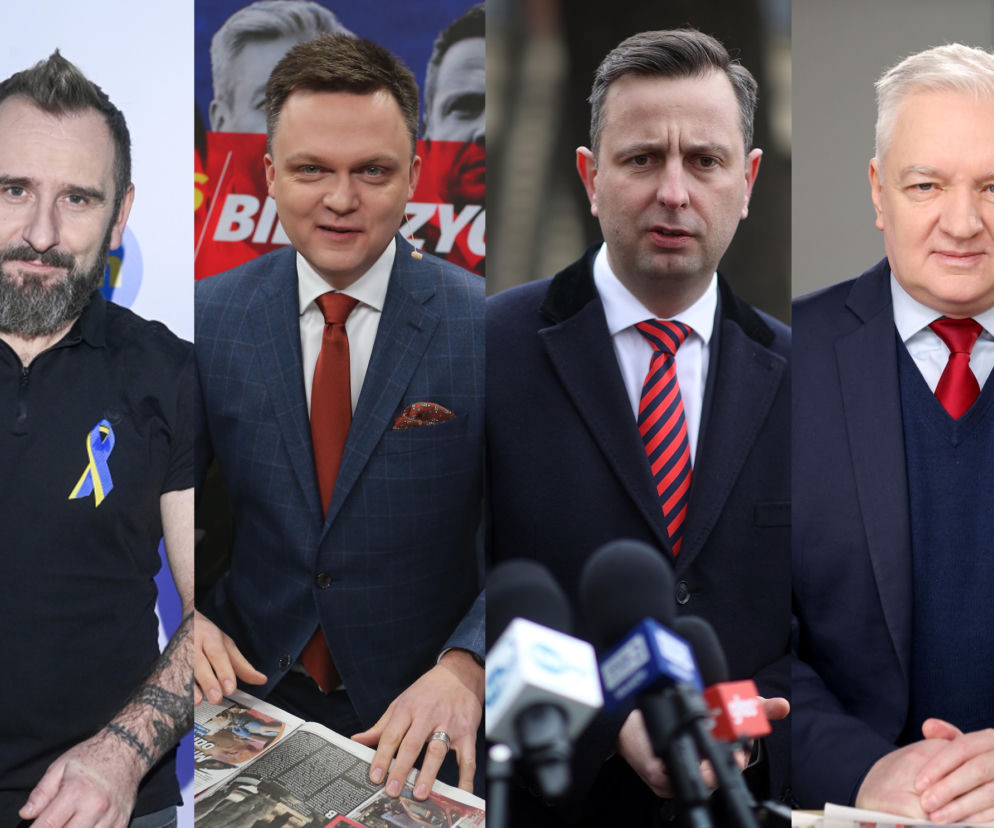 Od lewej: Piotr Liroy-Marzec, Szymon Hołownia, Władysław Kosiniak-Kamysz, Jarosław Gowin