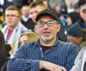 PRES Grupa Dewloperska Toruń - Abramczyk Polonia Bydgoszcz, zdjęcia kibiców i zawodników z pożegnania Adriana Miedzińskiego