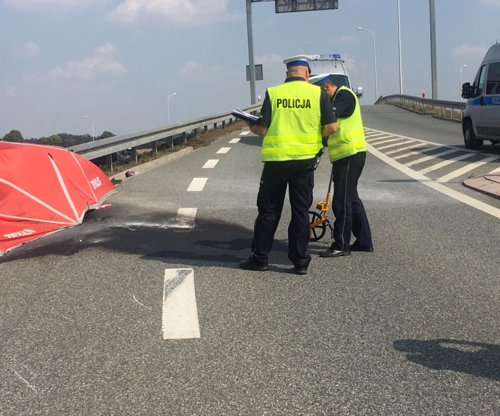 Spłonął motocyklista
