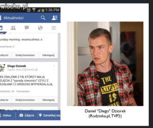 Daniel Diego Dziorek na Facebooku atakuje gejów i Annę Grodzką