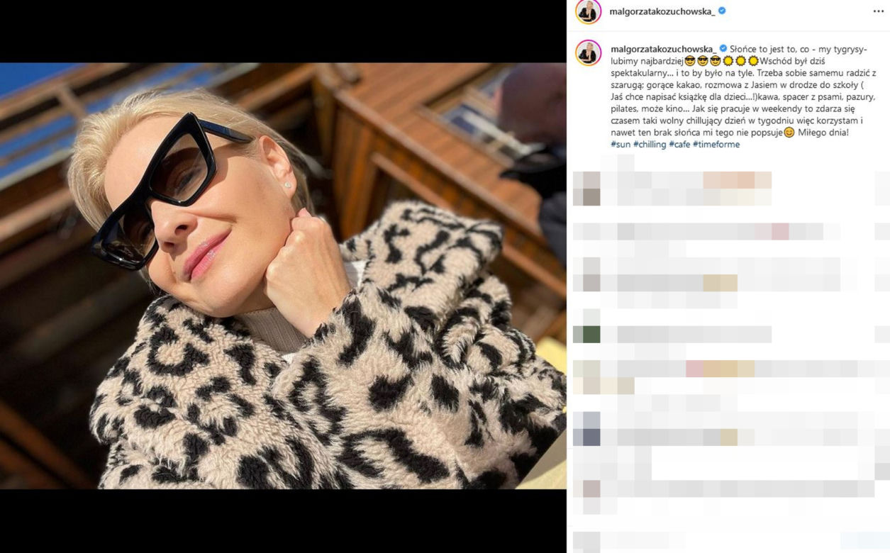 Małgorzata Kożuchowska świetnie radzi sobie po utracie pracy w popularnym serialu