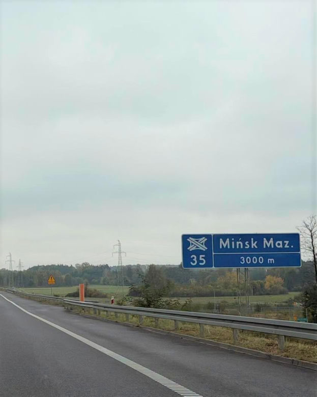 Zjazd z A2 w kierunku Mińska Mazowieckiego lepiej oznakowany