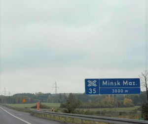 Zjazd z A2 w kierunku Mińska Mazowieckiego lepiej oznakowany
