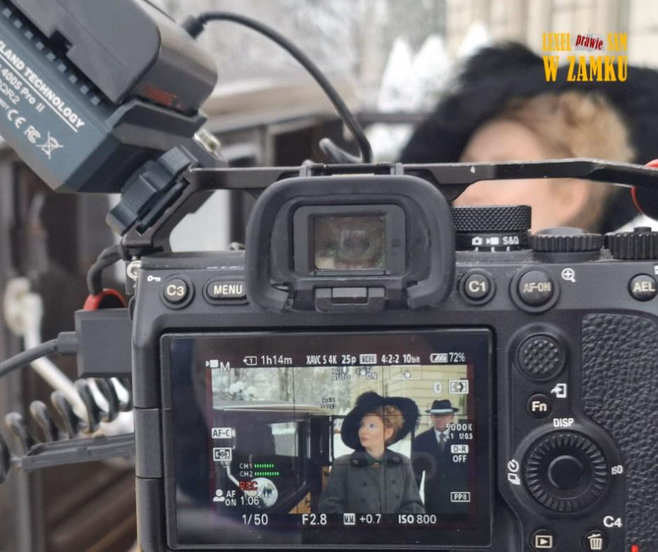 Plan filmowy w zamku w Pszczynie