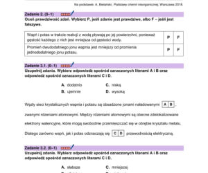 Matura próbna 2026 - chemia