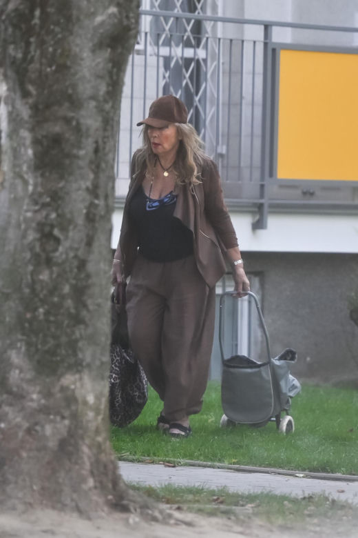 Agnieszka Perepeczko wystroiła się na bazar