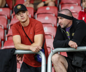 Widzew Łódź - Lech Poznań: Zdjęcia kibiców z meczu 6. kolejki PKO BP Ekstraklasy