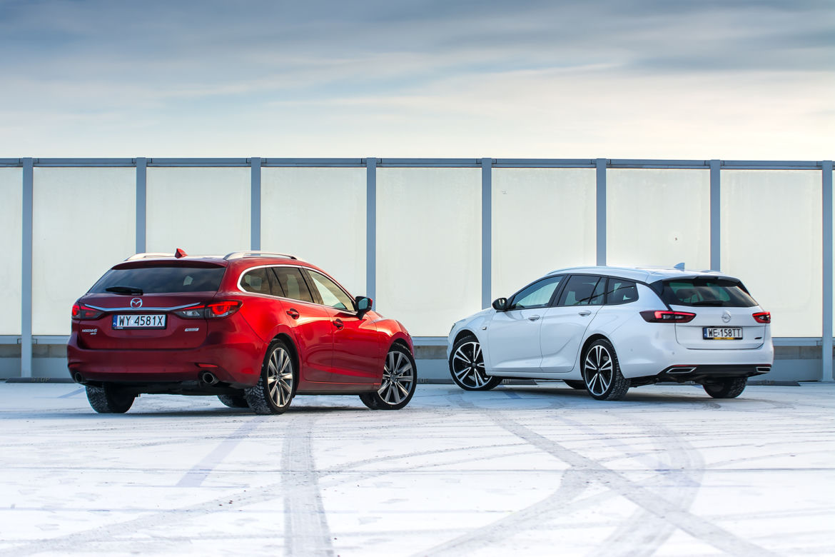 Mazda 6 Sport Kombi 2.2D 184 KM AT6 AWD vs. Opel Insignia Sports Tourer 2.0 CDTi 210 KM AT8 AWD