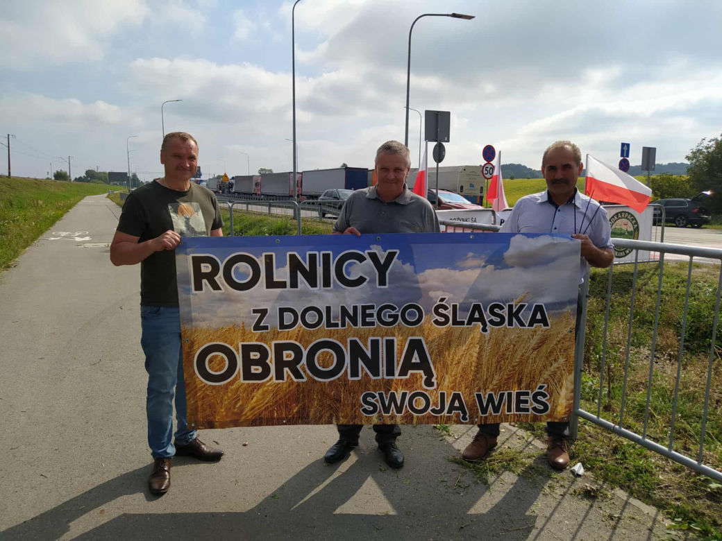Protest rolników w Medyce