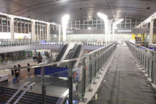 Remont hali głównej Dworca Centralnego (styczeń 2016)