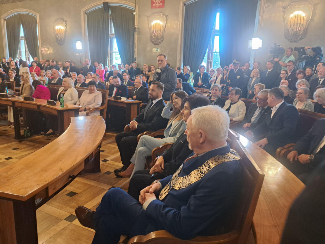 Zaprzysiężenie Aleksandra Miszalskiego na prezydenta miasta Krakowa oraz radnych IX kadencji