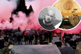 Tłumy na pogrzebie „Yankesa” w Krakowie. Tak żegnali kibica Hutnika