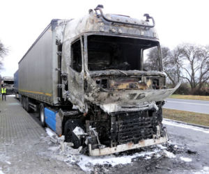 Spalił trzy TIR-y! Brał się za czwartego