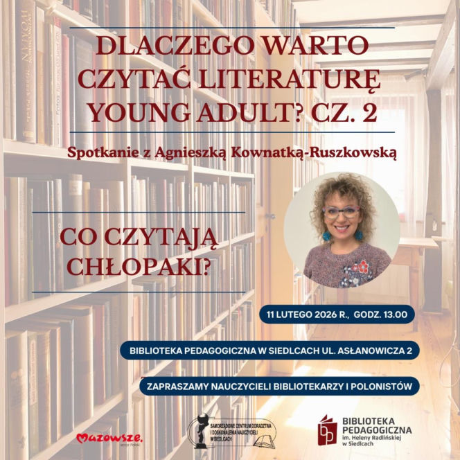 O literaturze młodzieżowej dla chłopców w Bibliotece Pedagogicznej w Siedlcach