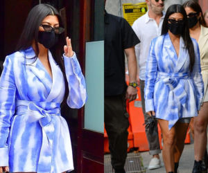 Kourtney Kardashian w marynarce Eppram od Maffashion