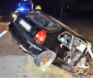 Wyjechał na czołówkę Hondą po tuningu