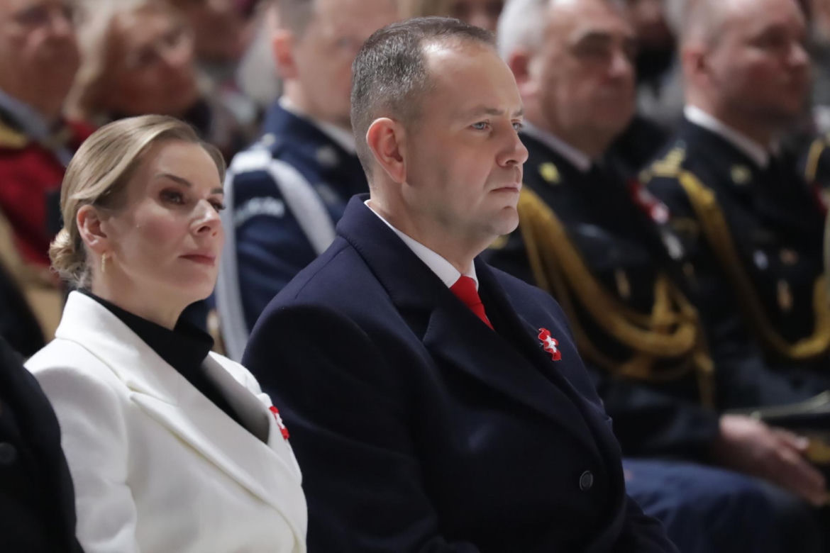 Marta Nawrocka w czasie obchodów Narodowego Święta Niepodległości