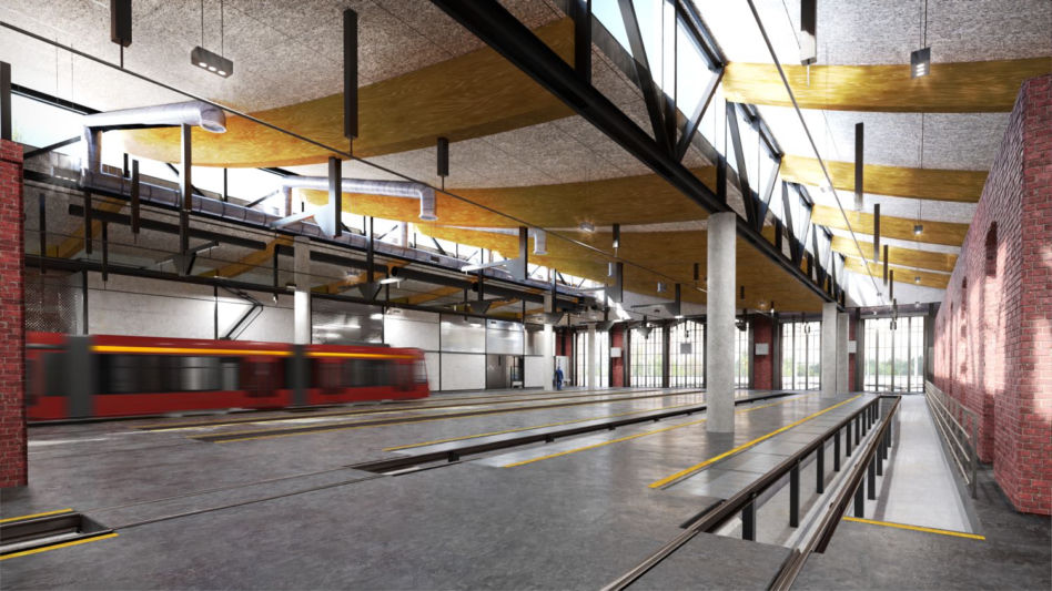 Zajezdnia Chocianowice w Łodzi według biura Rysy Architekci