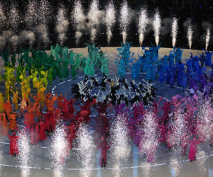 Ceremonia otwarcia IO Mediolan-Cortina d'Ampezzo