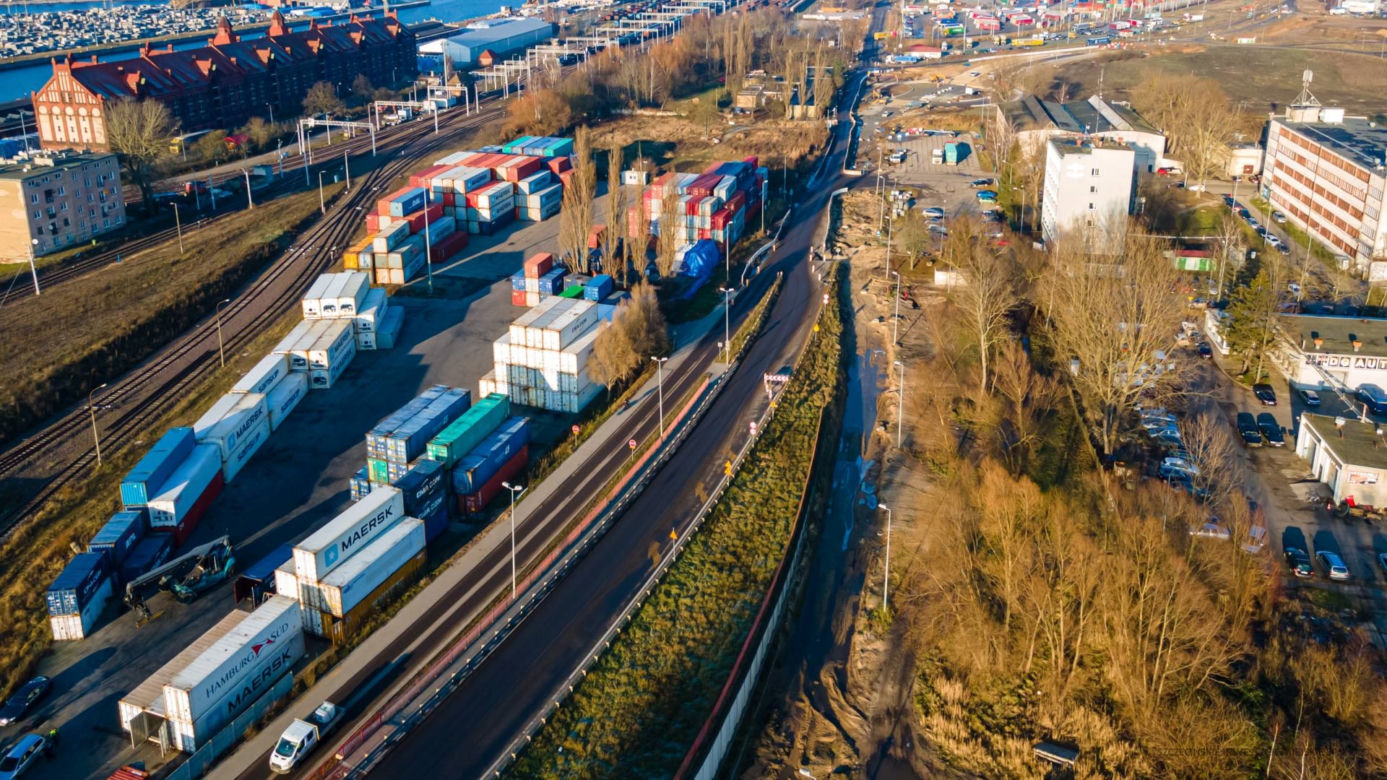 Nowe rondo w szczecińskim porcie