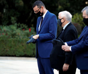 Jarosław Kaczyński podczas zaprzysiężenia nowego rządu