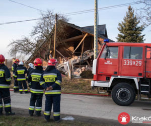 WYBUCH GAZU w Żydowie. RUNĄŁ strop domu 