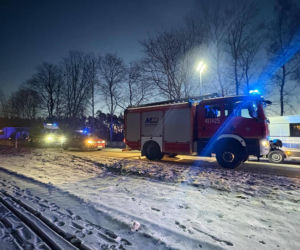 Zderzenie trzech aut na DW212 03.02.2026