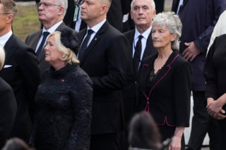 Karol Nawrocki na pogrzebie króla