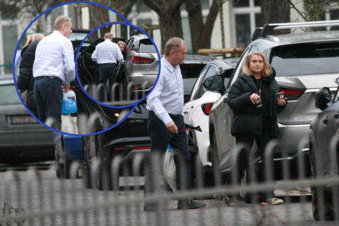 Małgorzata Tusk z zakupami i kawą. Premier wybiegł na pomoc w samej koszuli!