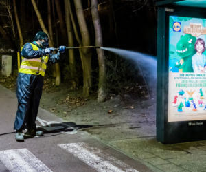 Koronawirus w Trójmieście. Tak zabijają zarazę na ulicach [ZDJĘCIA]