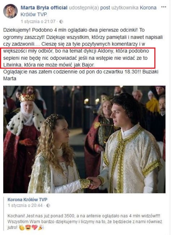 Korona królów, Marta Bryła