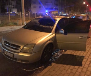 Pożar auta na Targówku