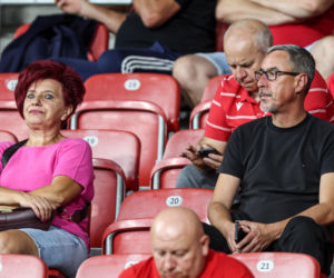 Widzew Łódź - Lech Poznań: Zdjęcia kibiców z meczu 6. kolejki PKO BP Ekstraklasy