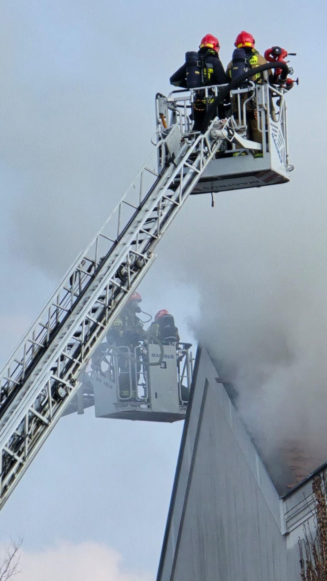 Pożar poddasza w domu jednorodzinnym na Bielanach