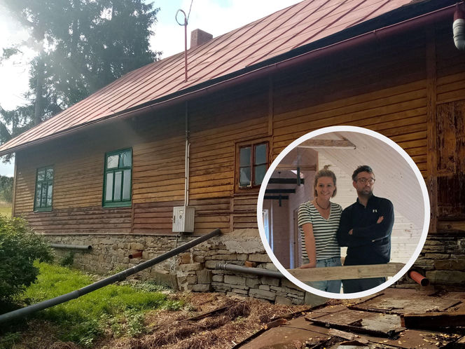 Remont chyży łemkowskiej w Hańczowej