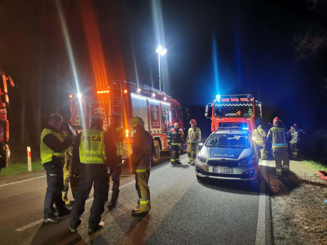 Nastolatek zginął w wypadku samochodowym w woj. lubelskim