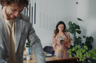 M jak miłość odc. 1896. Kasia (Paulina Lasota), Mariusz (Mateusz Mosiewicz)