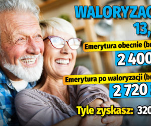 Emerycie, sprawdź ile zyskasz na waloryzacji! 