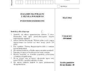 Matura 2014 polski rozszerzony