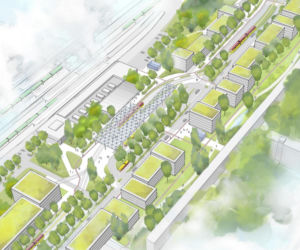 Wizualizacja zmian w otoczeniu dworca Warszawa Zachodnia po wybudowaniu 3. linii metra