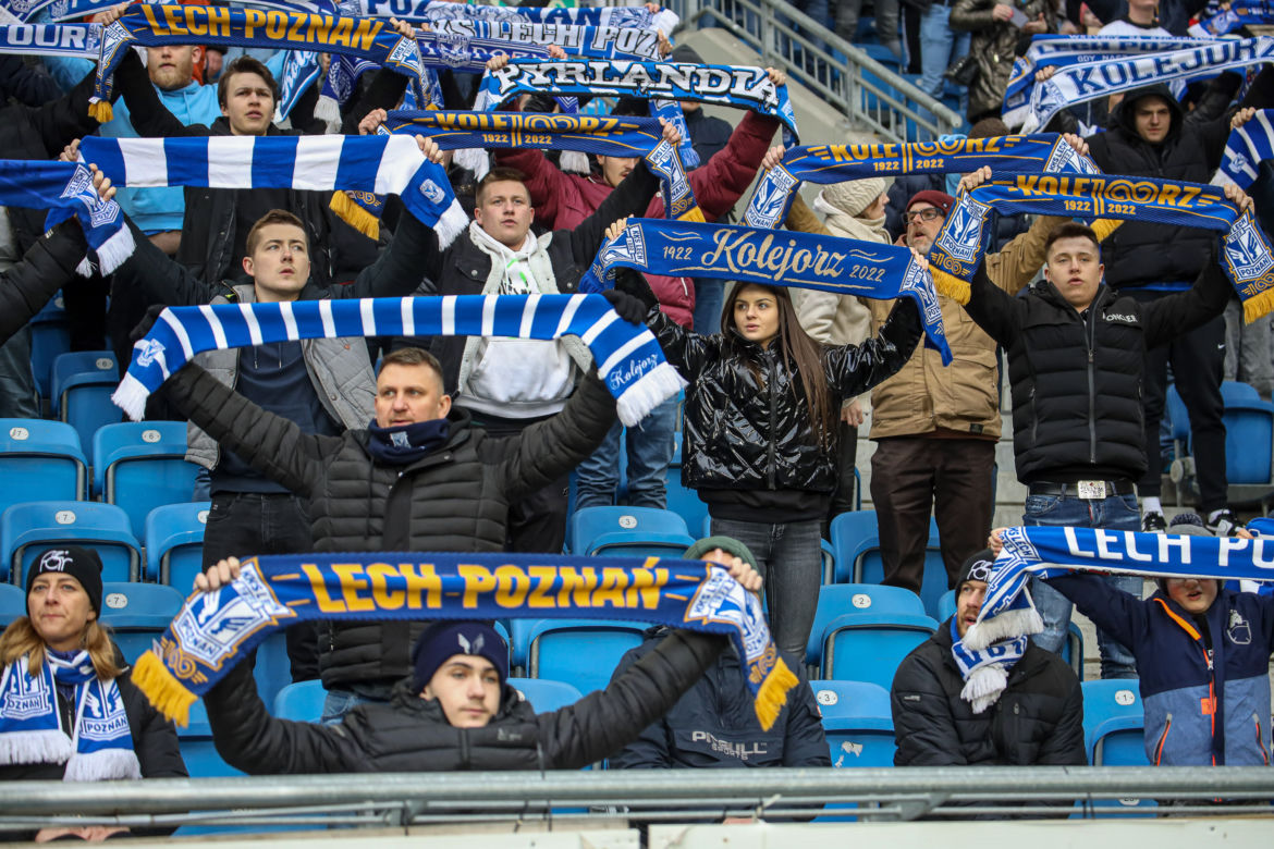 Tak bawili się kibice na meczu Lech Poznań - Pogoń Szczecin