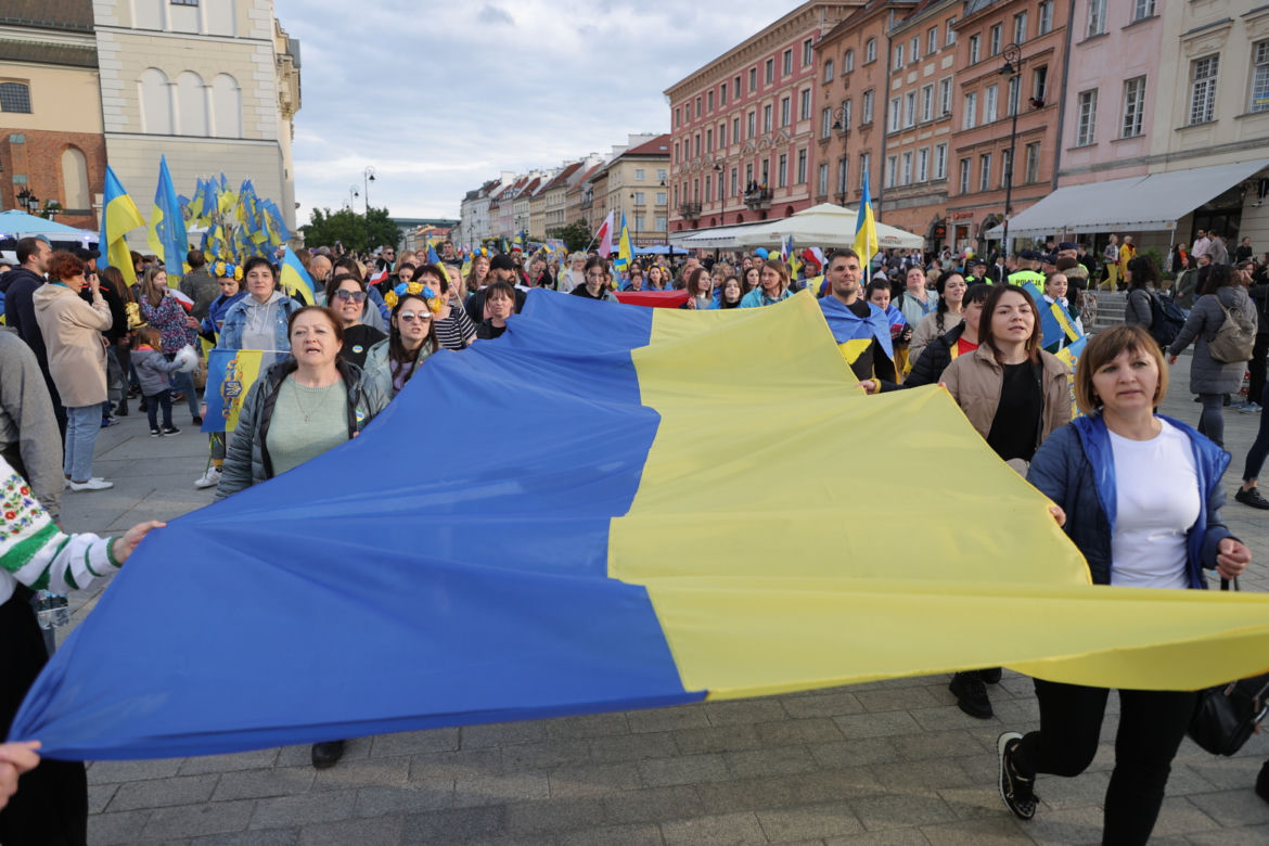 Ogromna manifestacja wdzięczności Ukraińców. „Przyjaciele, dziękujemy”
