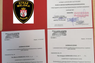 Straż Miejska posiada w swoich szeregach trzech ratowników medycznych
