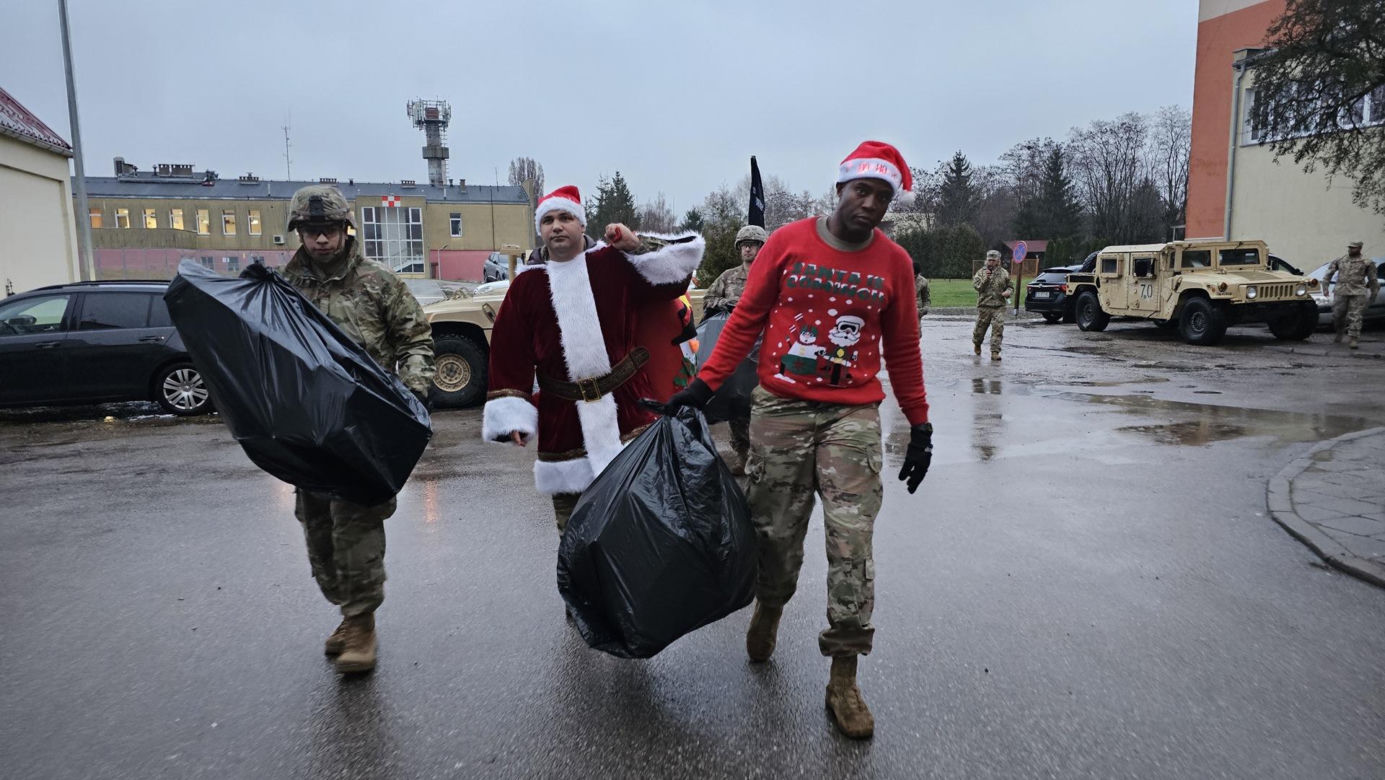 Marsz żołnierzy US ARMY w Drawsku Pomorskim 