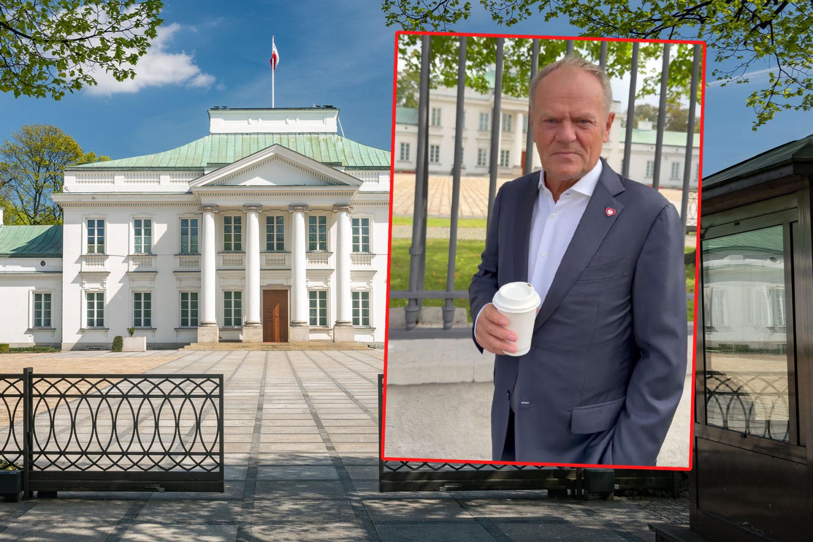 Tusk pod Belwederem zwrócił się do Nawrockiego. „To co, robimy?”