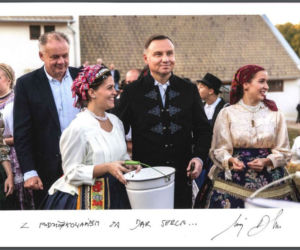 Prezydent Andrzej Duda - góralska kurtka