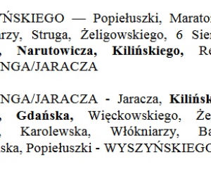 8. Zmiany w komunikacji miejskiej na czas Maratonu DOZ - 17 kwietnia