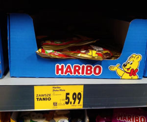 Żelki Haribo w polskich i niemieckich sklepach