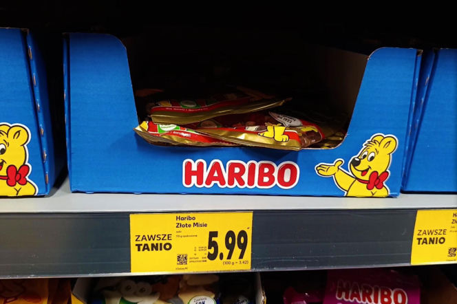 Żelki Haribo w polskich i niemieckich sklepach